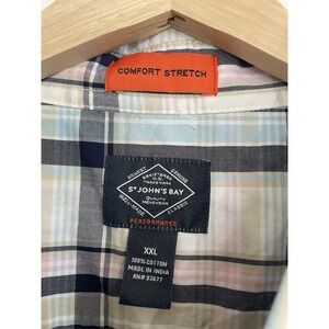 St. John's Bay‎ Men's Shirt Button Down Plaid Size XXL